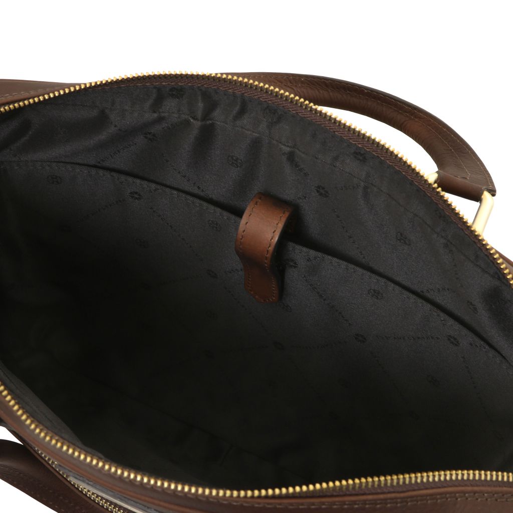 ferrara-leather-laptop-briefcase-tl142620 - Tummanruskea - kuva 5