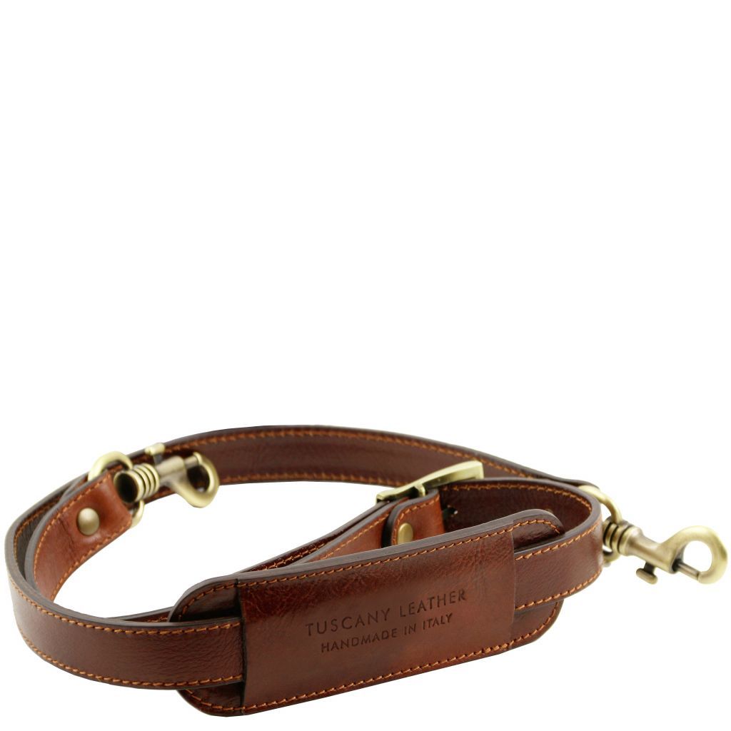 tl-voyager-adjustable-leather-shoulder-strap-tl141929 - Ruskea