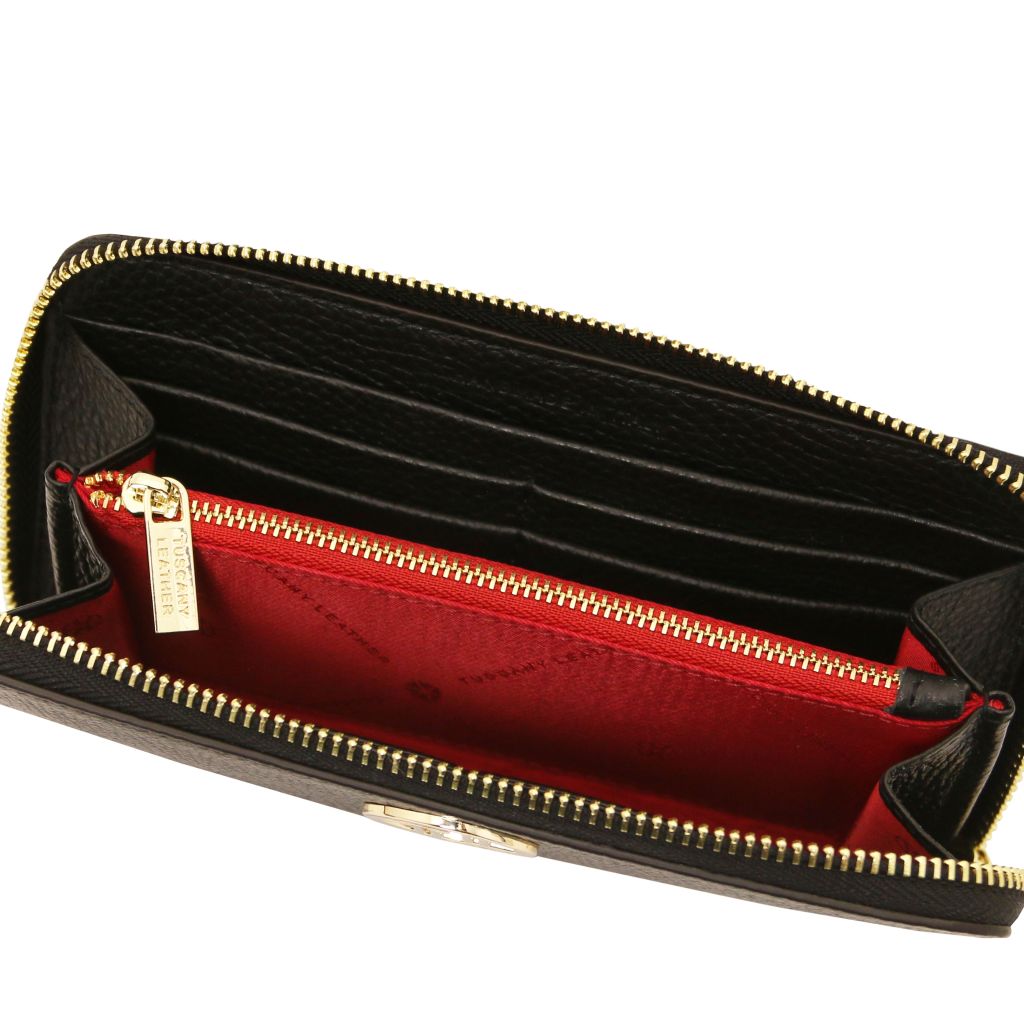 financier-exclusive-zip-around-leather-wallet-tl142485 - Musta - kuva 4