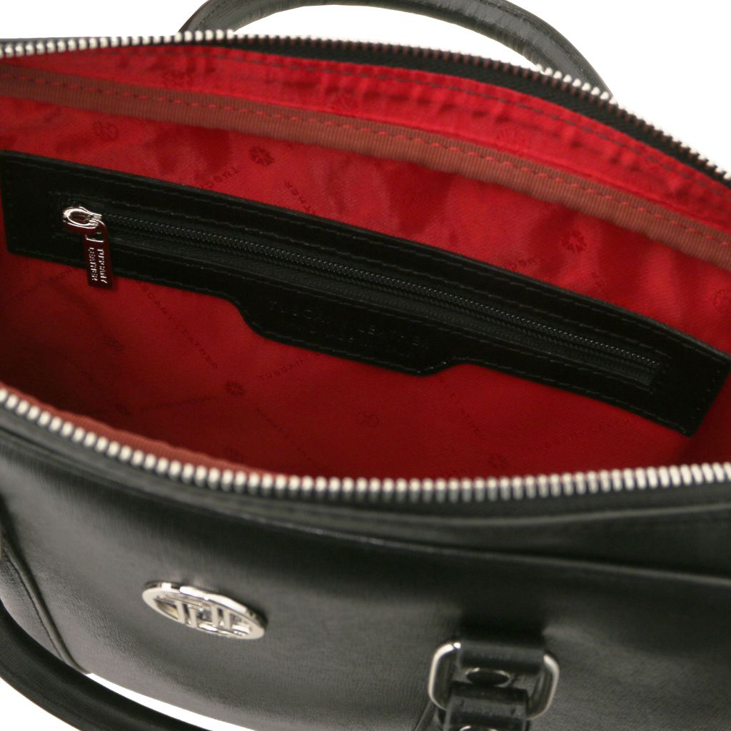 prato-exclusive-saffiano-leather-laptop-case-tl142453 - Musta - kuva 4