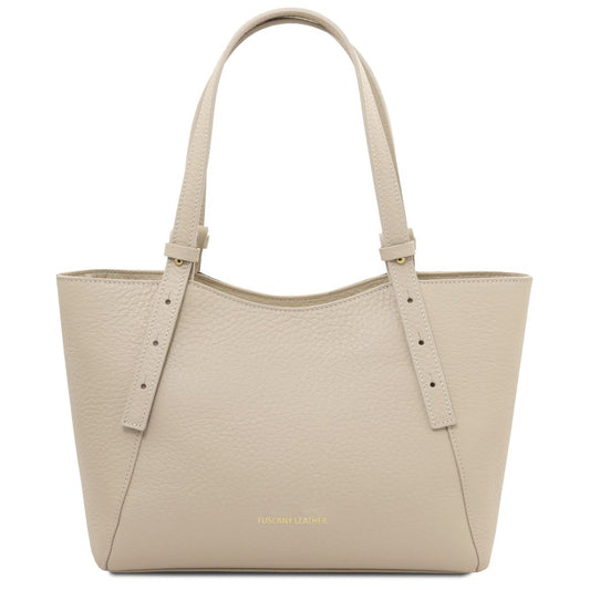 libra-leather-shoulder-bag-tl142580 - Beige
