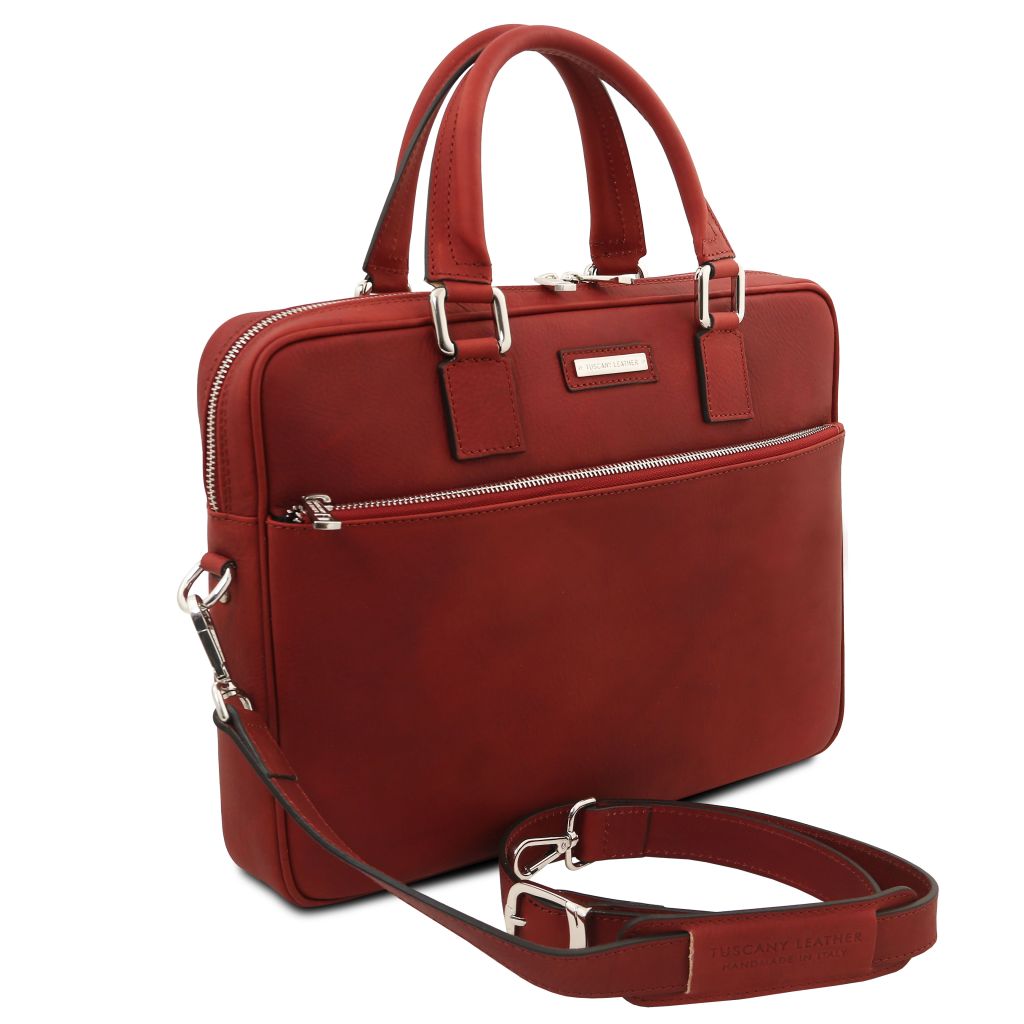 ferrara-leather-laptop-briefcase-tl142620 - Punainen - kuva 2