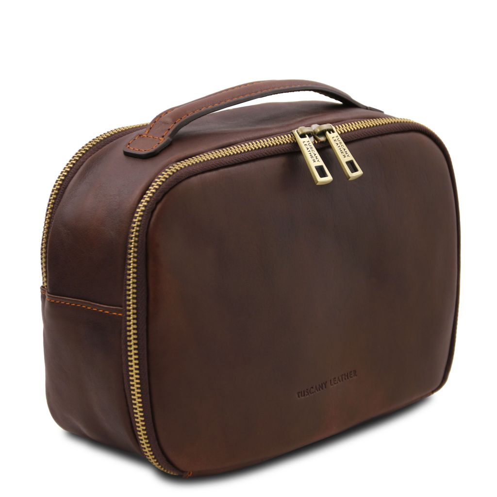 marvin-leather-toiletry-bag-tl142326 - Tummanruskea - kuva 2