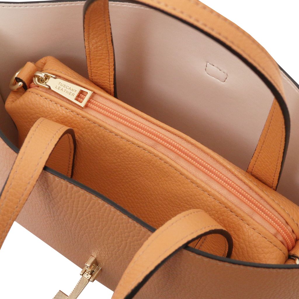 agatha-leather-handbag-tl142456 - Aprikoosi - kuva 6