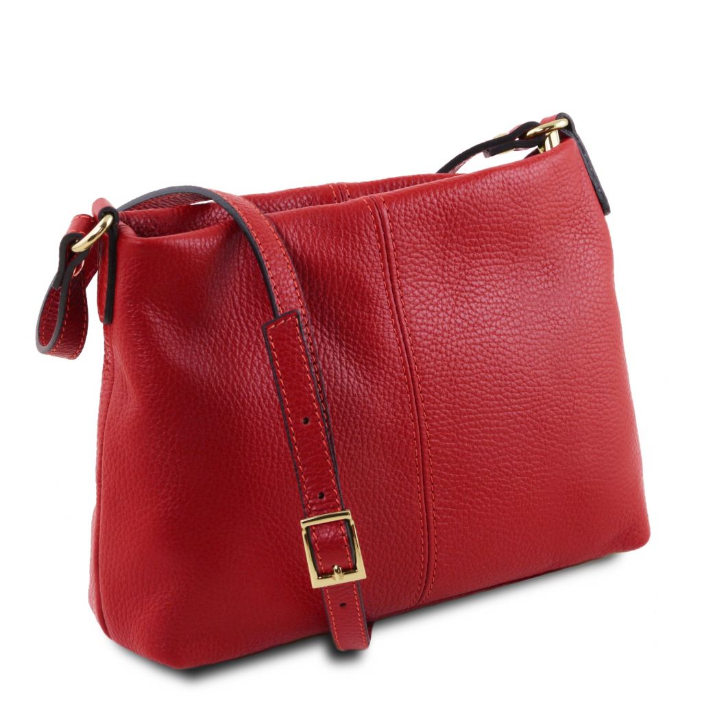 tl-bag-soft-leather-shoulder-bag-tl141720 - Huulipunainen - kuva 2