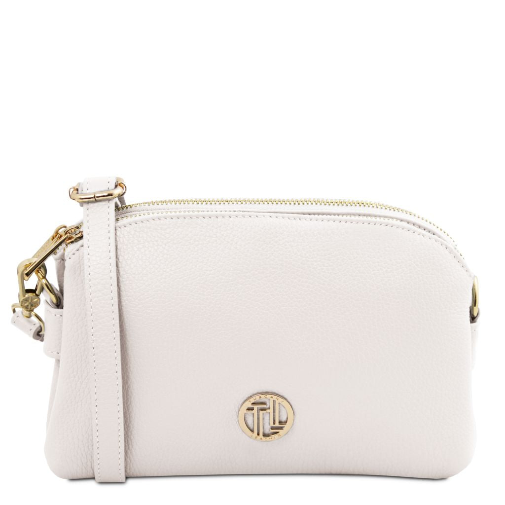 lily-soft-leather-shoulder-bag-tl142375 - Valkoinen