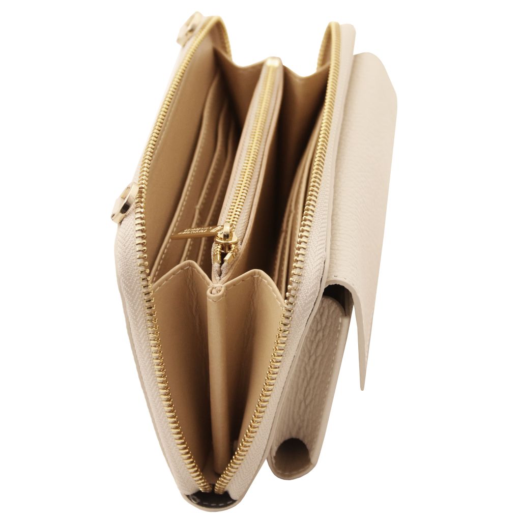 urania-leather-wallet-phone-holder-with-strap-tl142433 - Beige - kuva 5