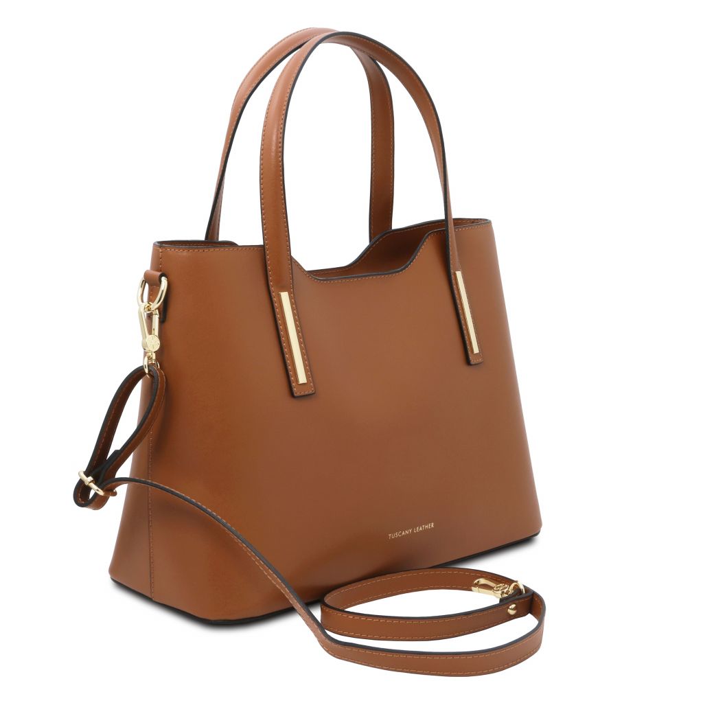 olimpia-leather-tote-tl141412 - Konjakki - kuva 2