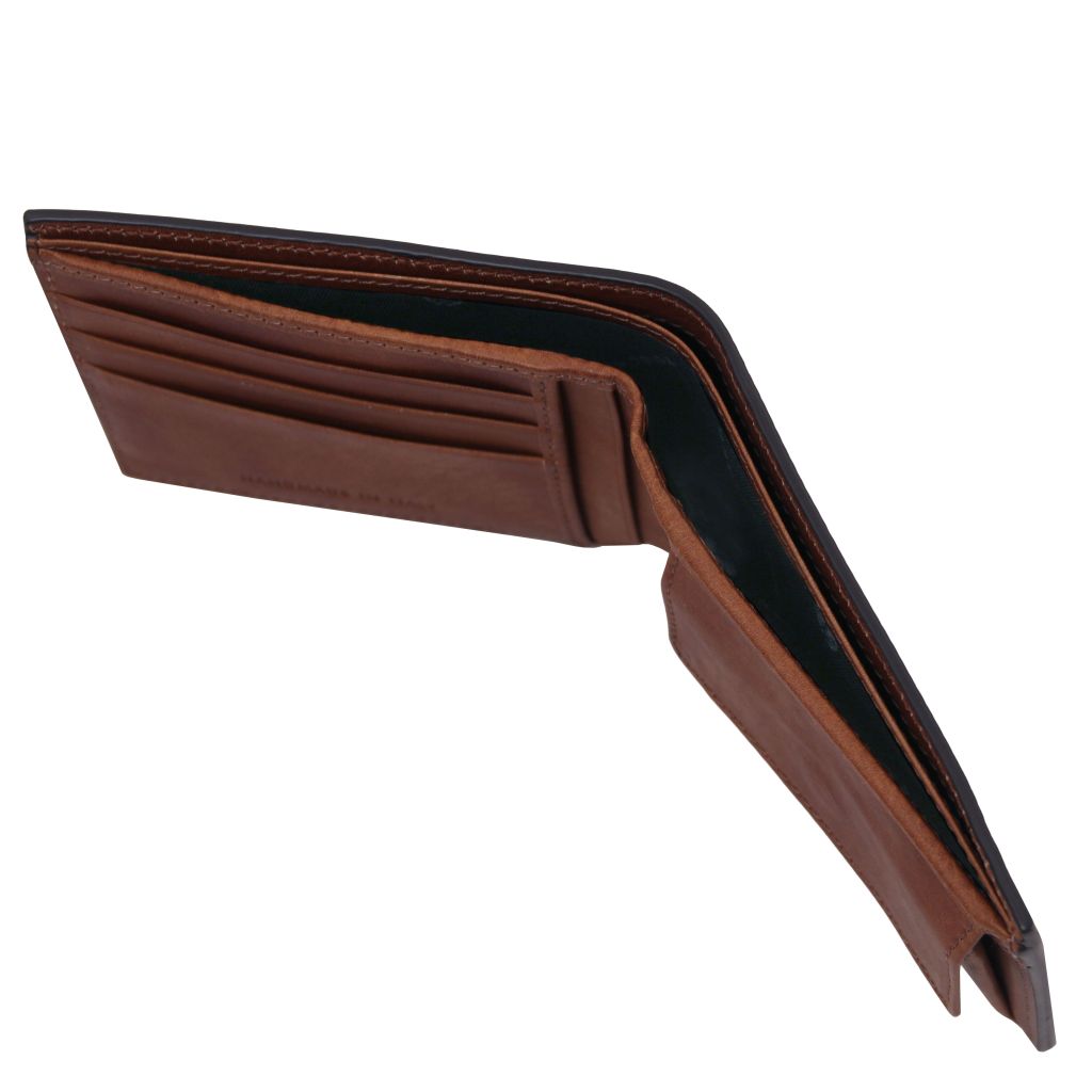 exclusive-2-fold-leather-wallet-for-men-with-coin-pocket-tl142552 - Ruskea - kuva 4