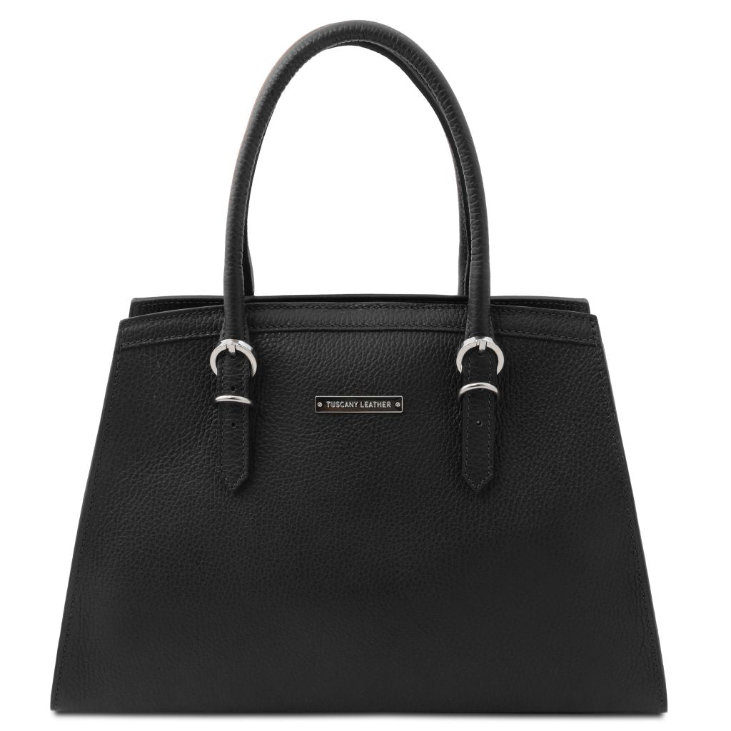tl-bag-leather-handbag-tl142147 - Musta