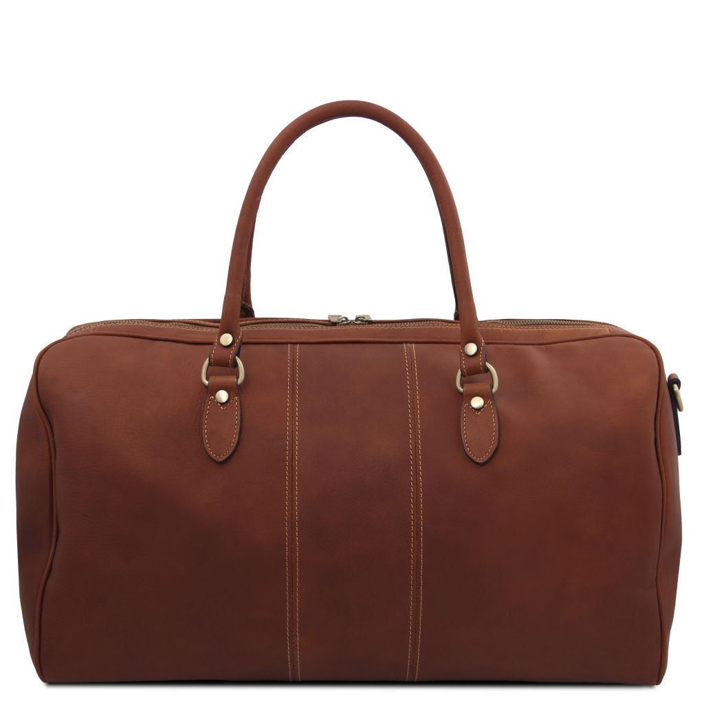 lisbona-travel-leather-duffle-bag-large-size-tl142557 - Ruskea - kuva 3
