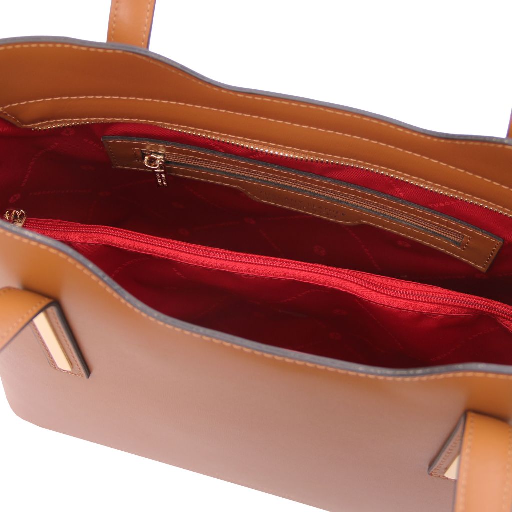 olimpia-leather-tote-tl141412 - Konjakki - kuva 5