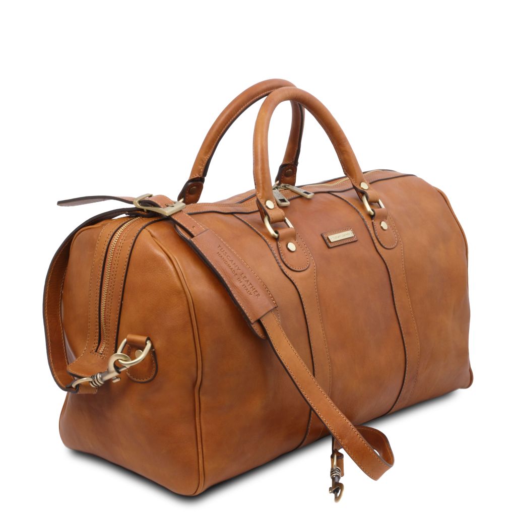 oslo-leather-travel-duffle-bag-weekender-bag-tl141913 - Musta - kuva 5