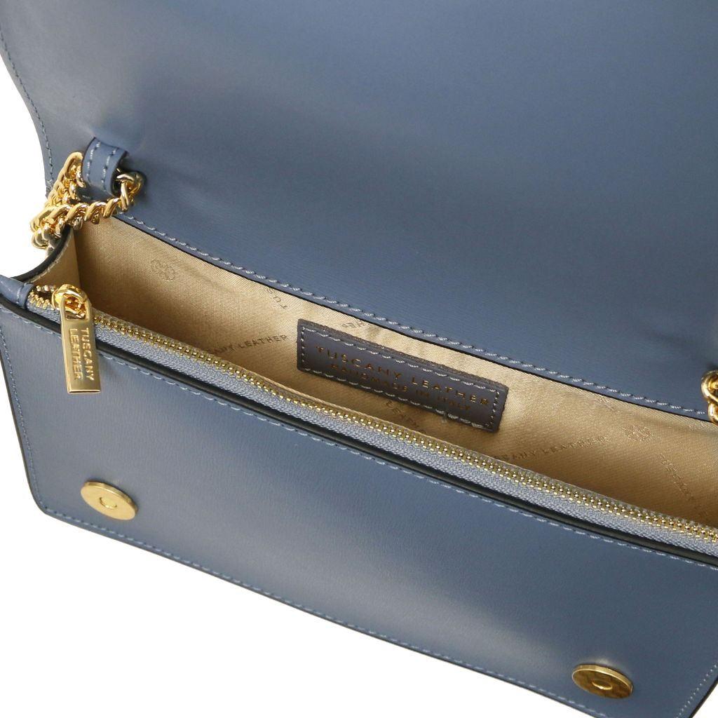 opera-leather-clutch-with-chain-strap-tl142505 - Deniminsininen - kuva 5