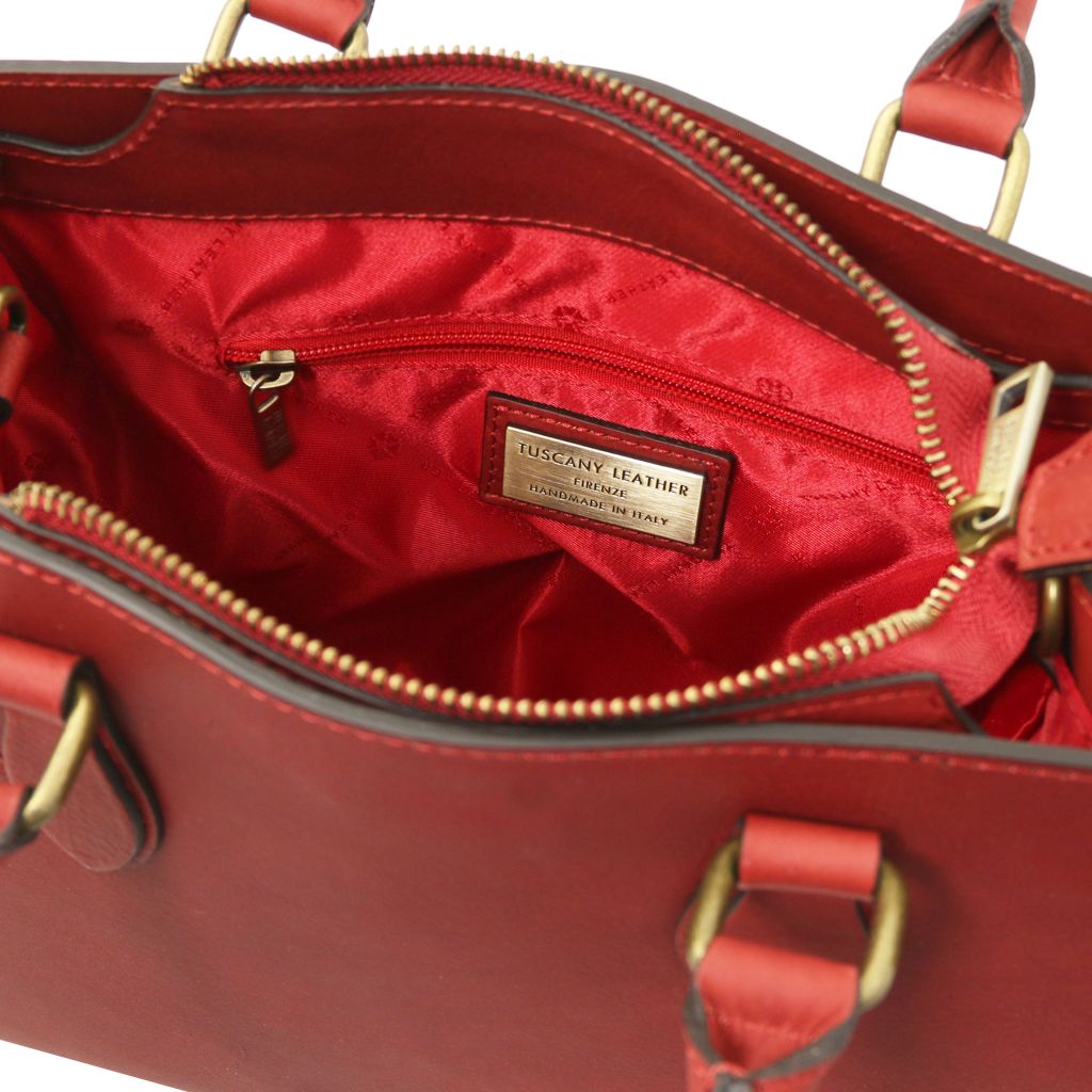 dama-leather-handbag-tl142564 - Punainen - kuva 7