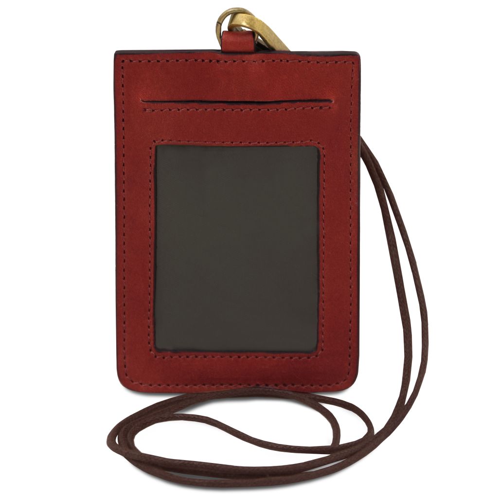 leather-badge-holder-tl142575 - Punainen