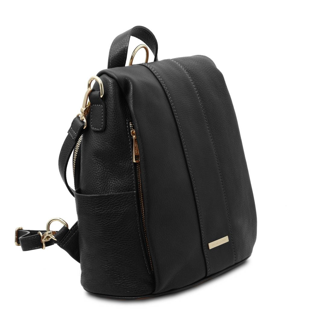 tl-bag-soft-leather-backpack-tl142138 - Musta - kuva 2