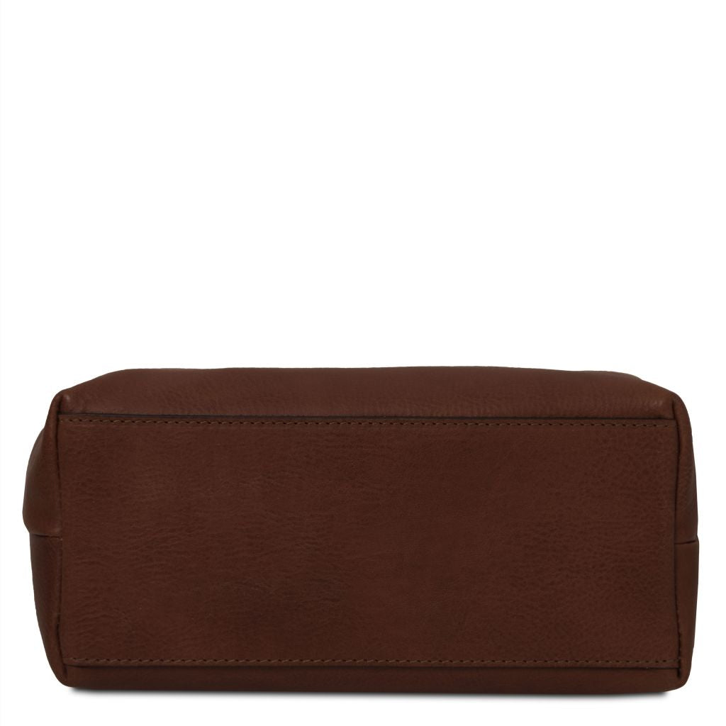 smarty-leather-toiletry-bag-small-size-tl141220 - Tummanruskea - kuva 4