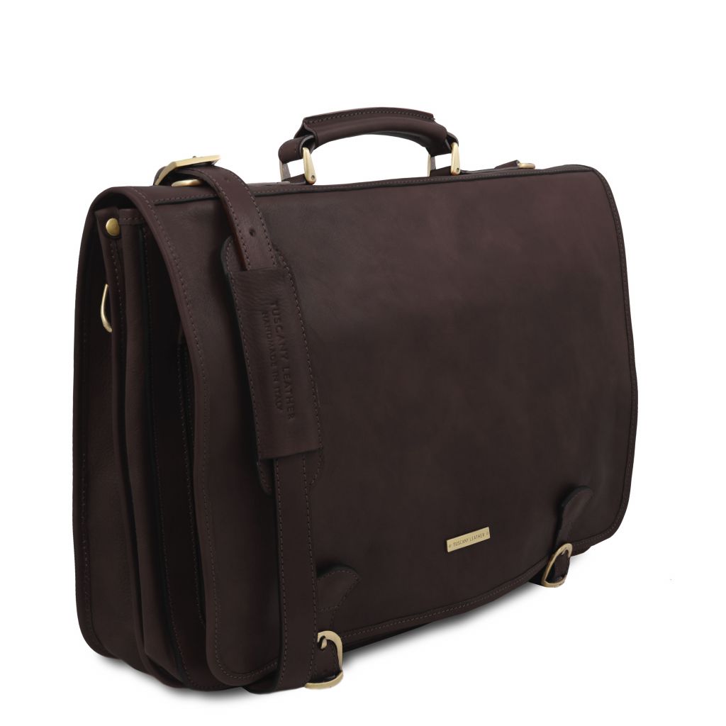 ancona-leather-messenger-bag-tl142073 - Tummanruskea - kuva 2