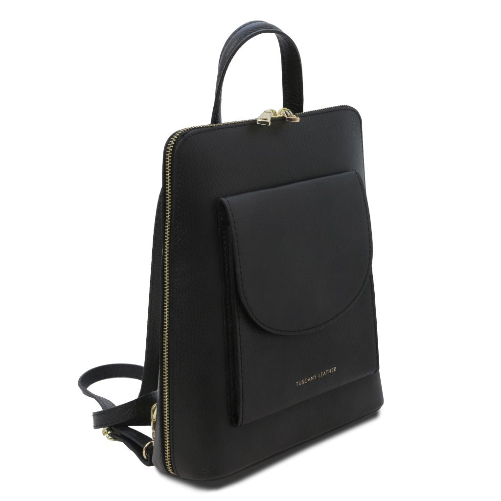 tl-bag-small-leather-backpack-for-women-tl142092 - Musta - kuva 2