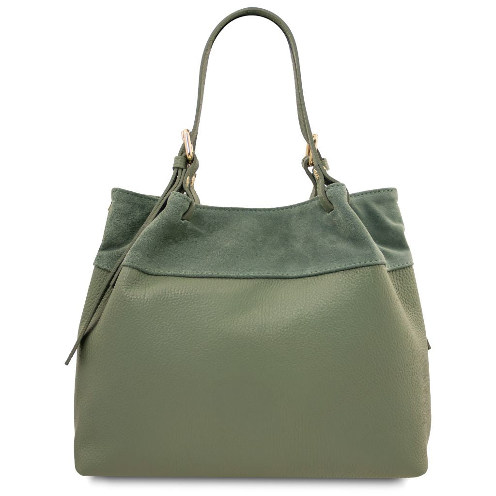 diade-soft-leather-shopping-bag-tl142587 - Mintunvihreä - kuva 3