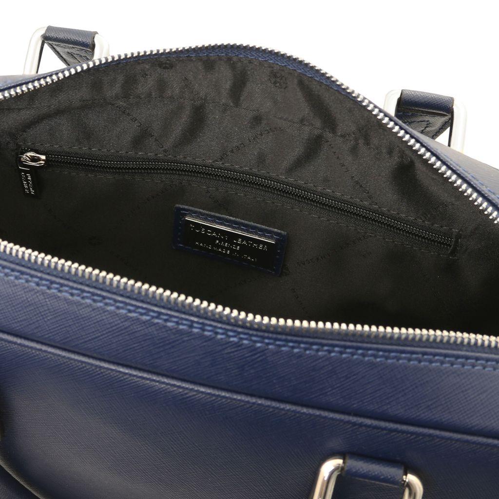 torino-saffiano-leather-laptop-briefcase-tl142551 - Tummansininen - kuva 5