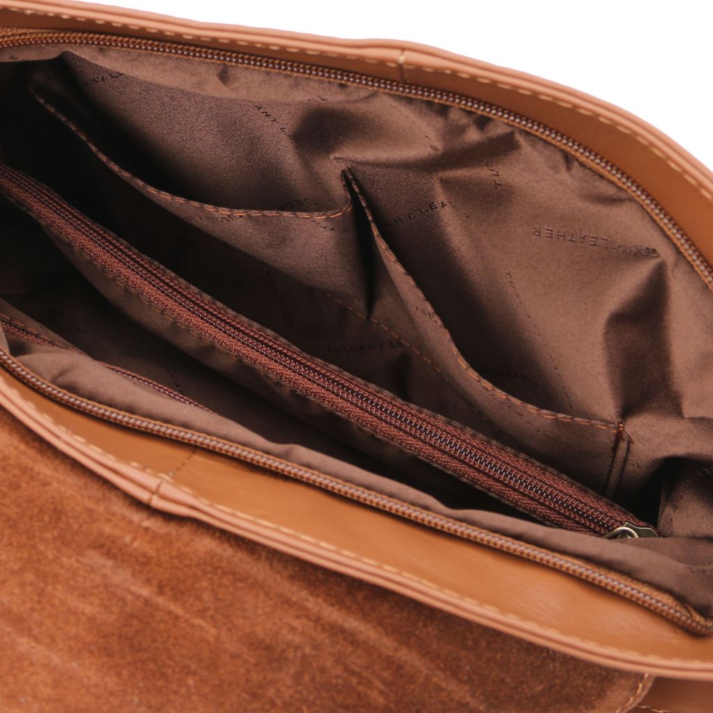 TL Bag - Pehmeä nahkainen olkalaukku tupsuyksityiskohdalla - TL141110