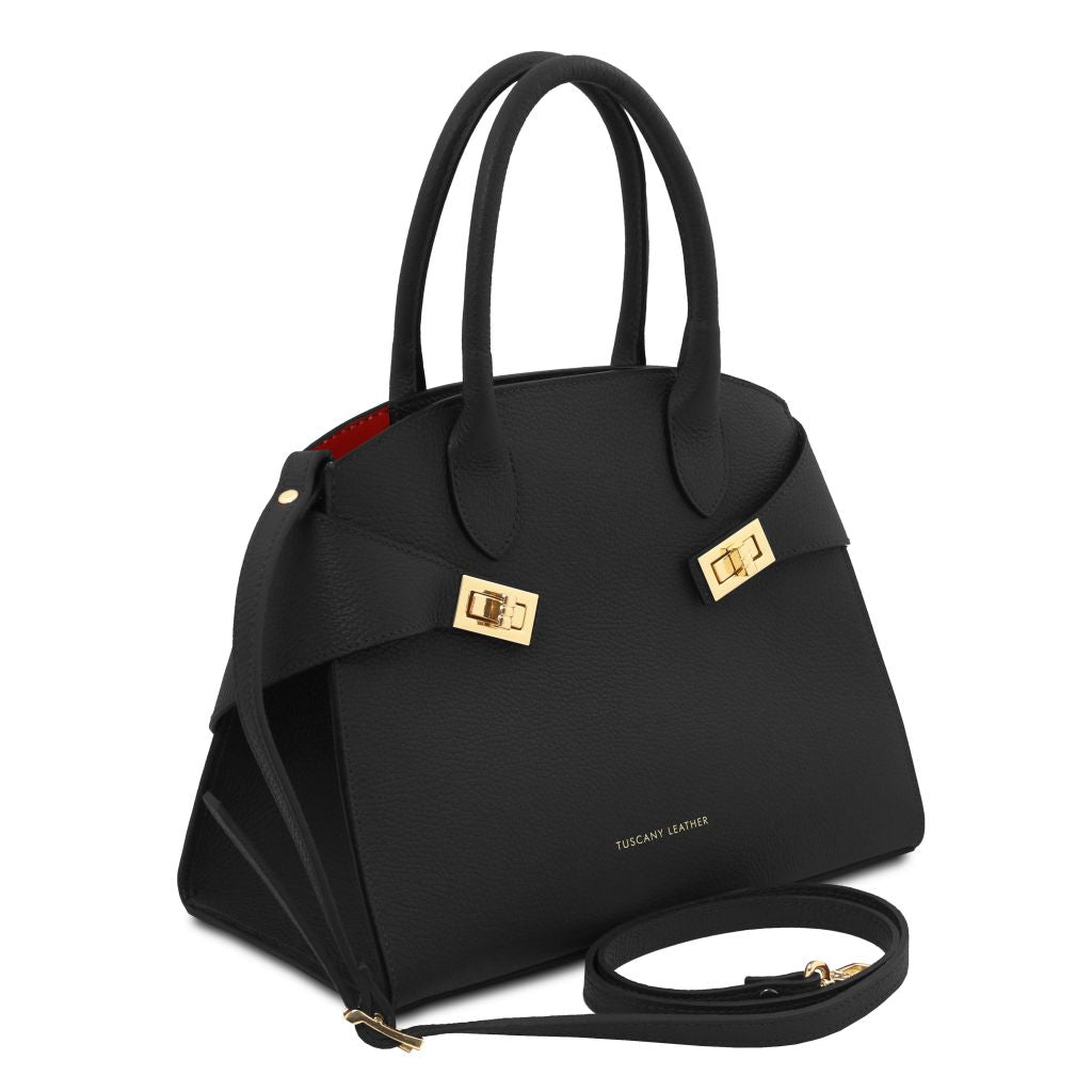 coccola-leather-handbag-tl142421 - Musta - kuva 2