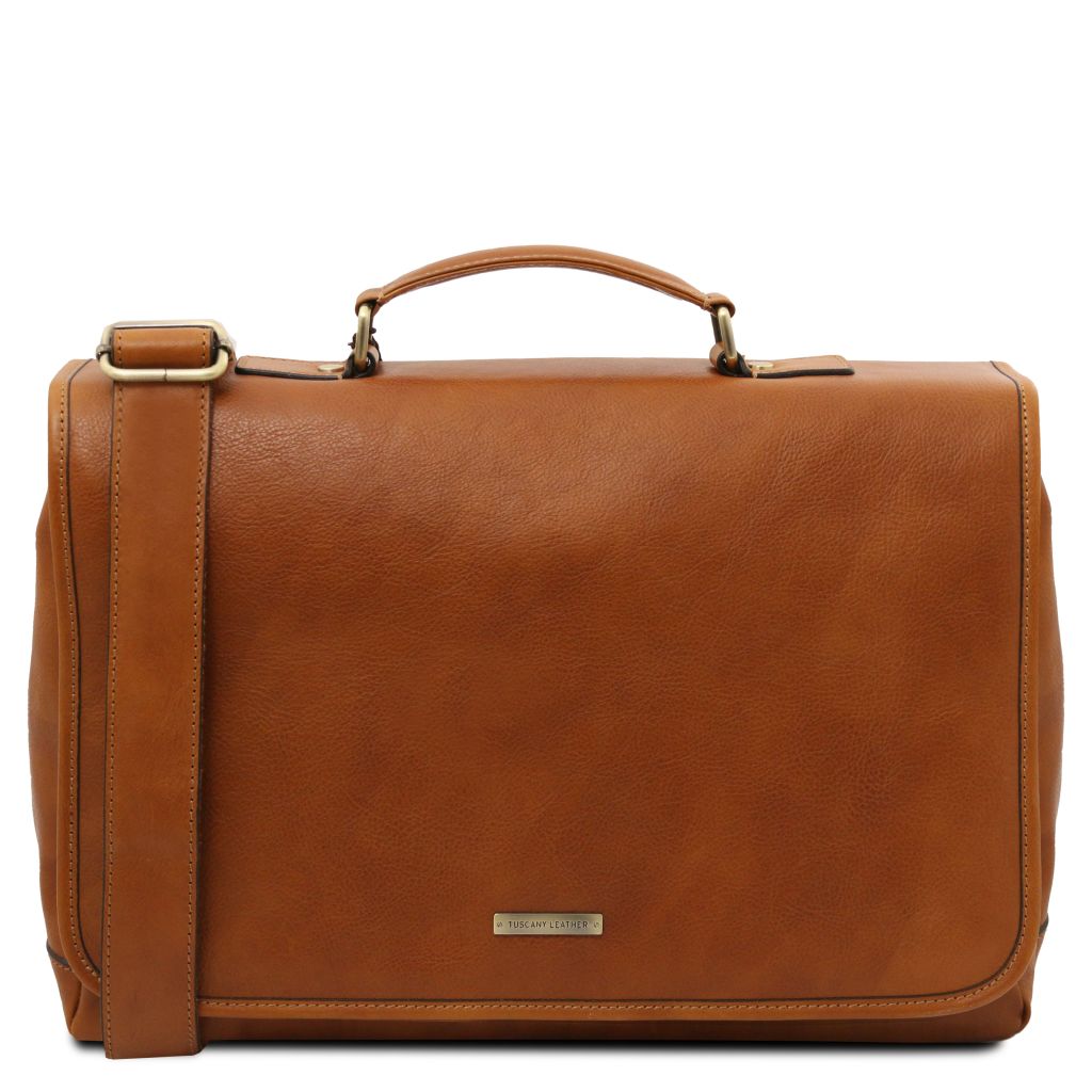 mantova-leather-multi-compartment-briefcase-with-flap-tl142068 - Luonnonväri