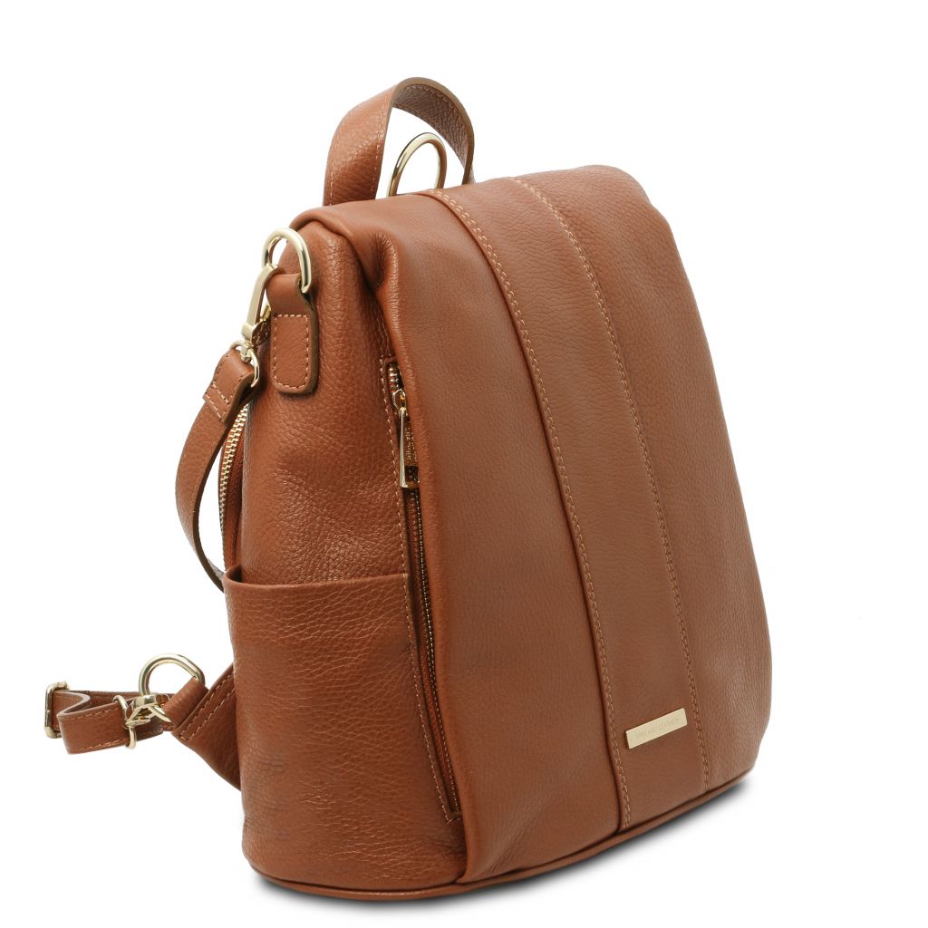 tl-bag-soft-leather-backpack-tl142138 - Konjakki - kuva 2