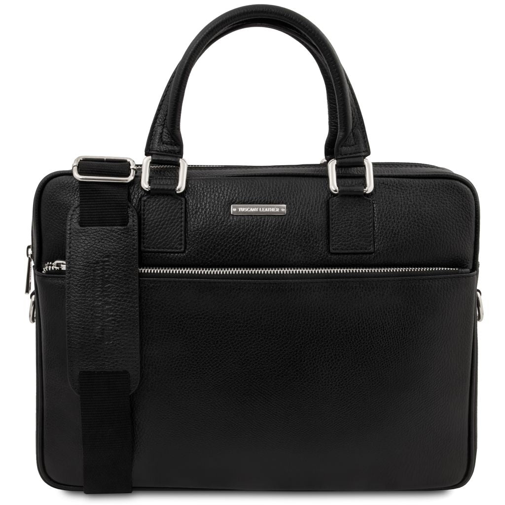 ferrara-leather-laptop-briefcase-tl142548 - Musta
