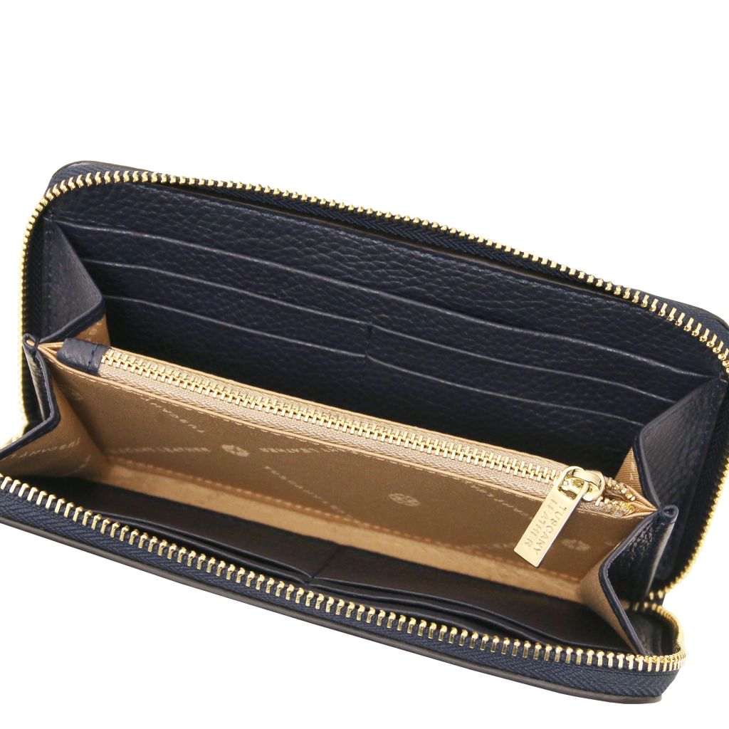 financier-exclusive-zip-around-leather-wallet-tl142485 - Tummansininen - kuva 5