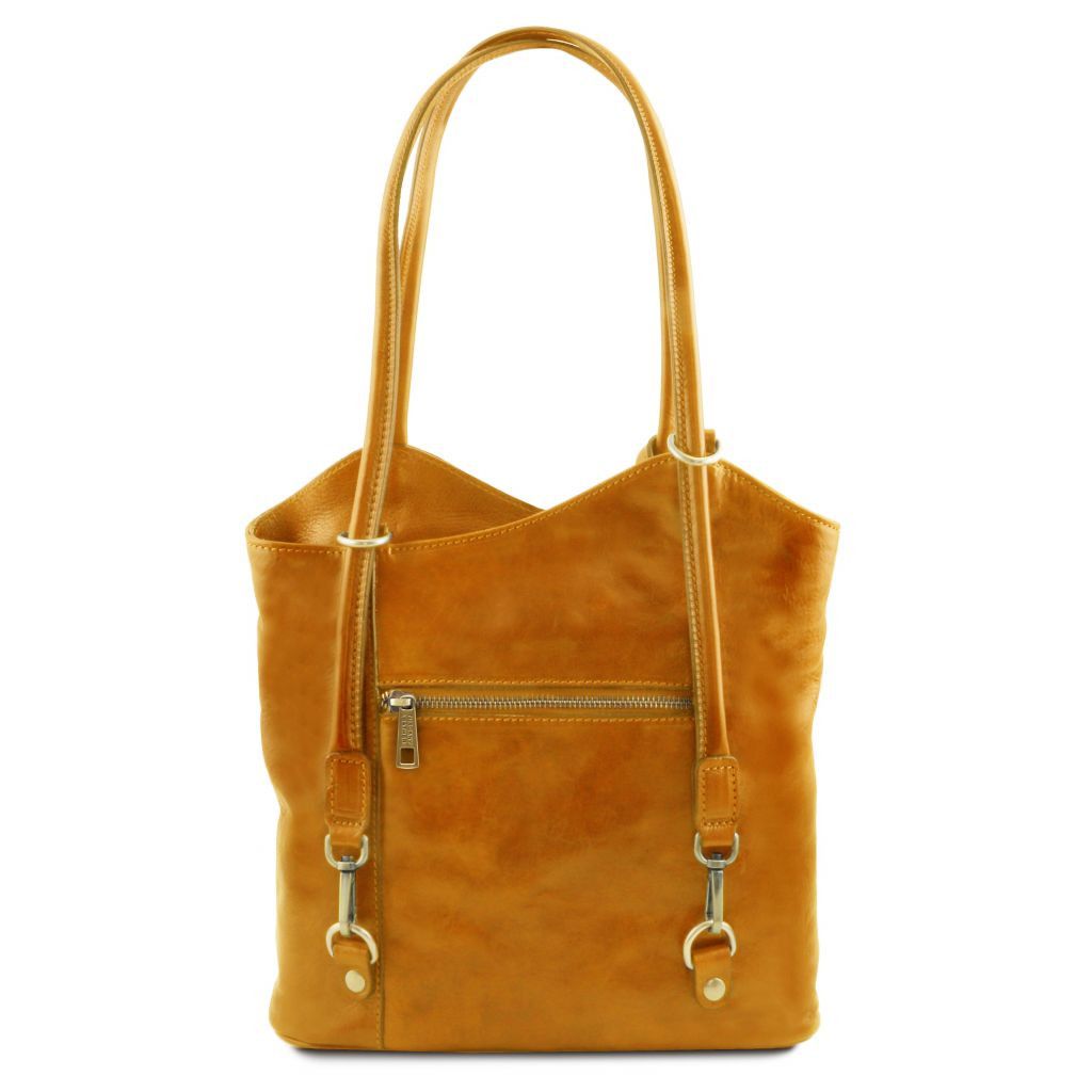 patty-leather-convertible-backpack-shoulderbag-tl141497 - Keltainen - kuva 3