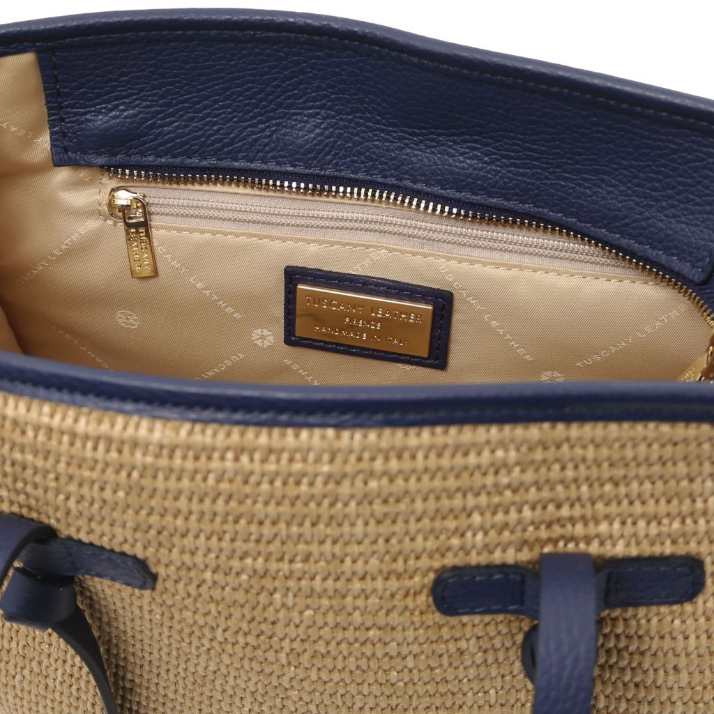 frame-raffia-shoulder-bag-tl142566 - Sininen - kuva 5