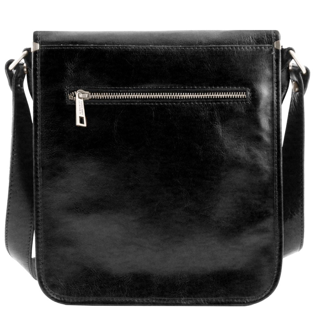 tl-messenger-two-compartments-leather-shoulder-bag-tl141255 - Musta - kuva 3