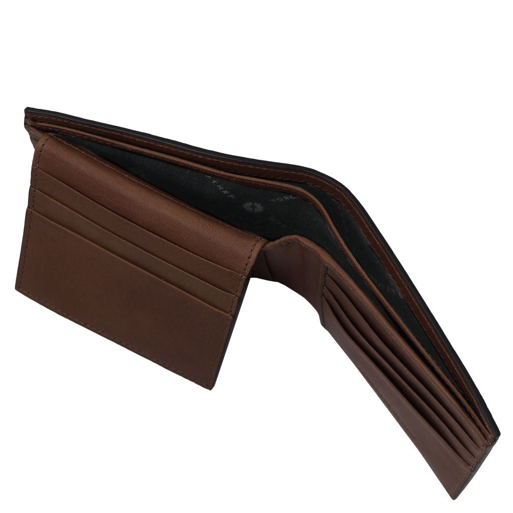 exclusive-3-fold-leather-wallet-for-men-tl142589 - Tummanruskea - kuva 5