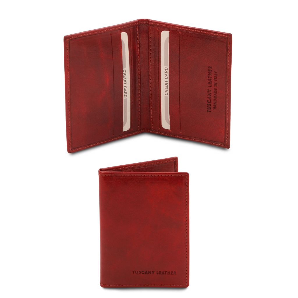 exclusive-leather-card-holder-tl142063 - Punainen