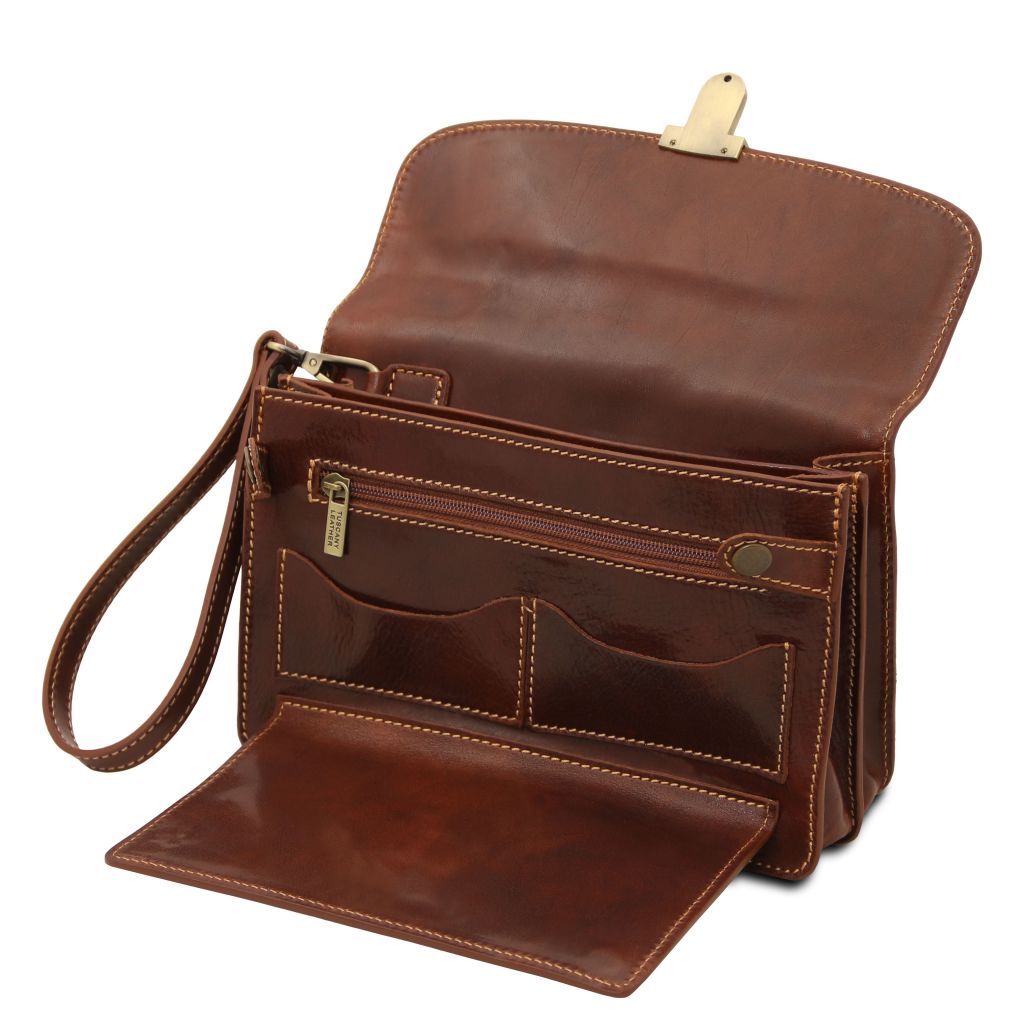 max-leather-handy-wrist-bag-tl8075 - Ruskea - kuva 5
