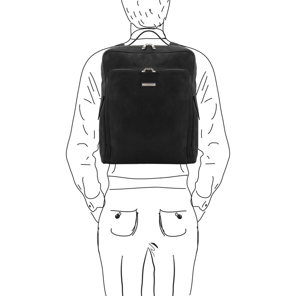 bangkok-leather-laptop-backpack-large-size-tl142336 - Musta - kuva 2