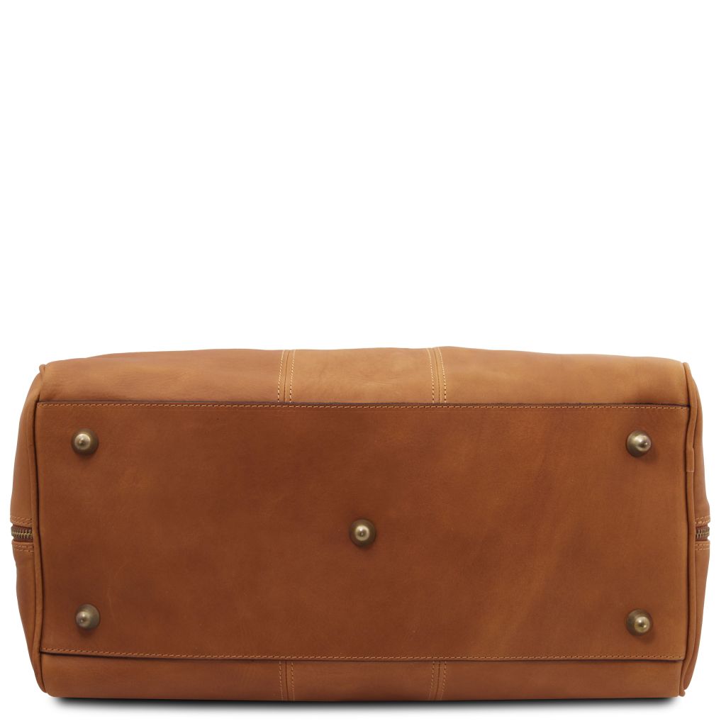 lisbona-travel-leather-duffle-bag-small-size-tl142558 - Luonnonväri - kuva 4