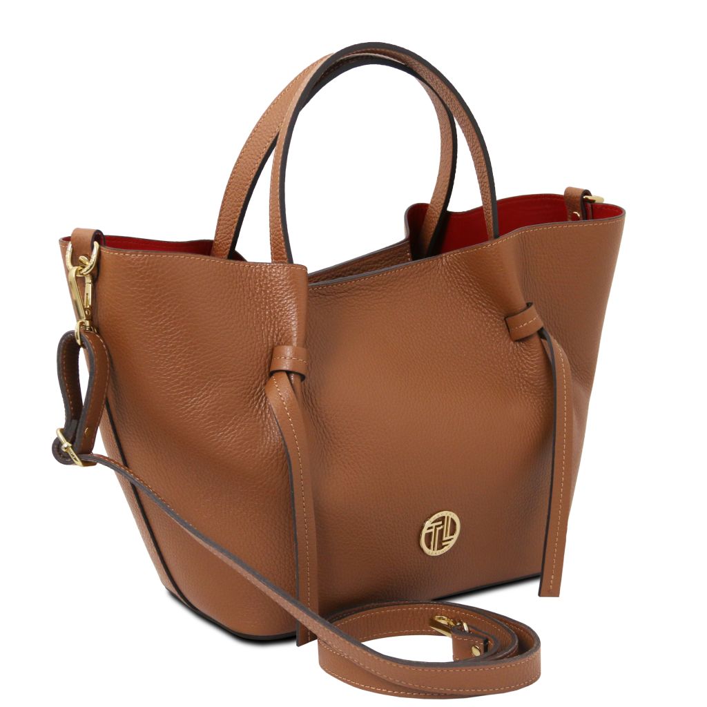 legame-leather-shopping-bag-large-size-tl142481 - Konjakki - kuva 2