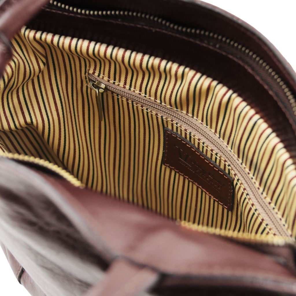 patty-leather-convertible-backpack-shoulderbag-tl141497 - Tummanruskea - kuva 5