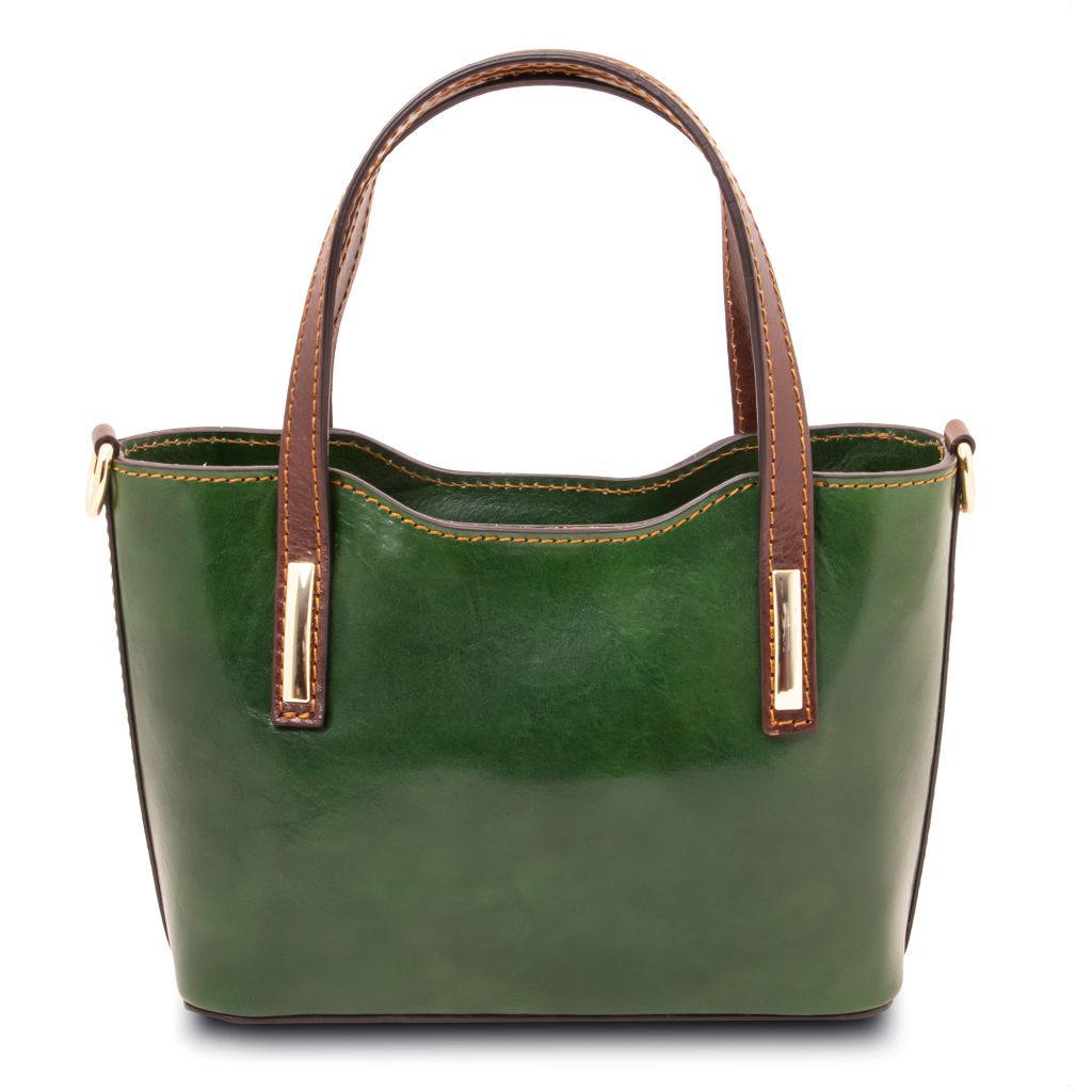 amelia-leather-tote-tl142406 - Vihreä - kuva 3
