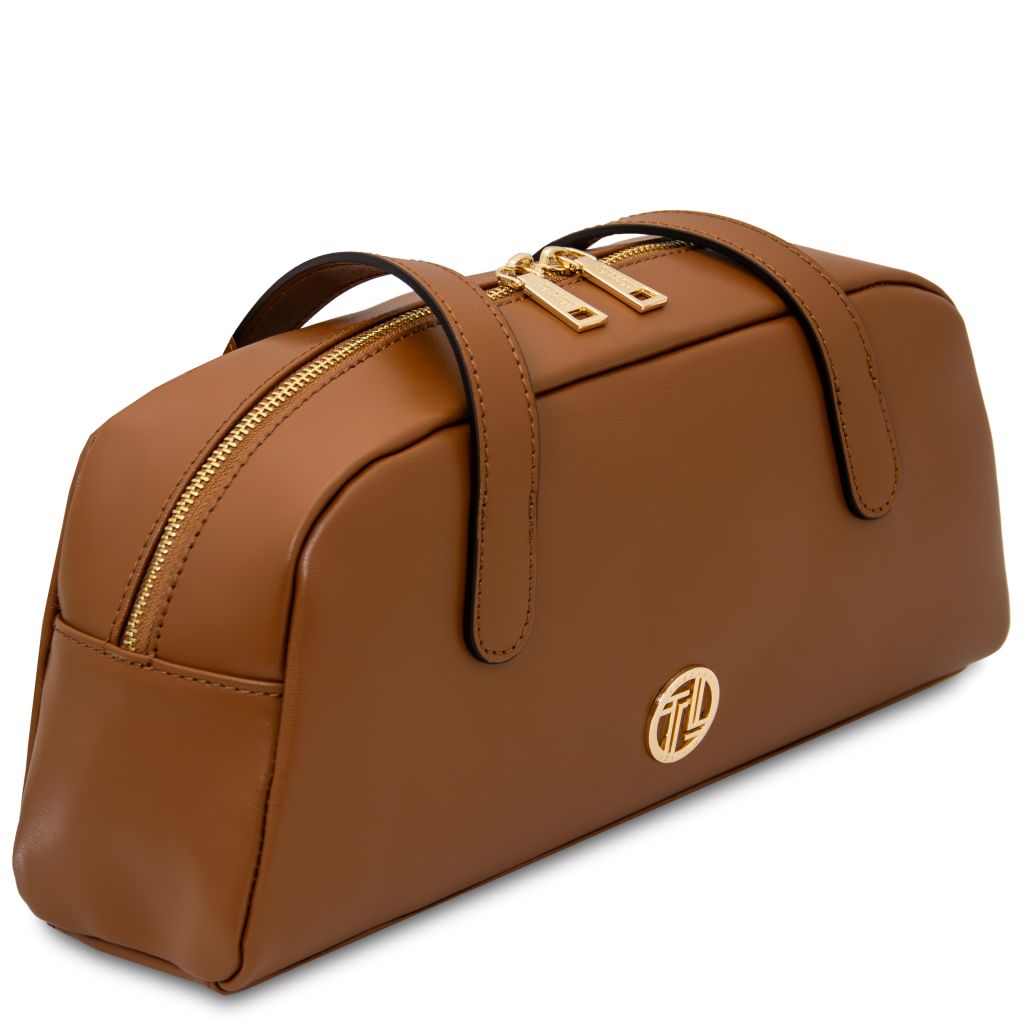 eclaire-leather-shoulder-bag-tl142581 - Konjakki - kuva 2