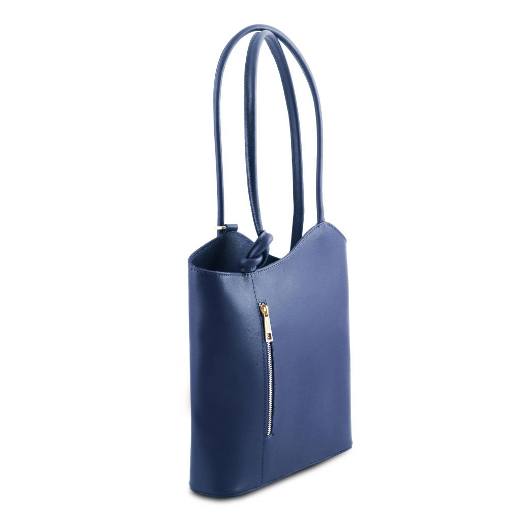 patty-saffiano-leather-convertible-backpack-shoulderbag-tl141455 - Tummansininen - kuva 2