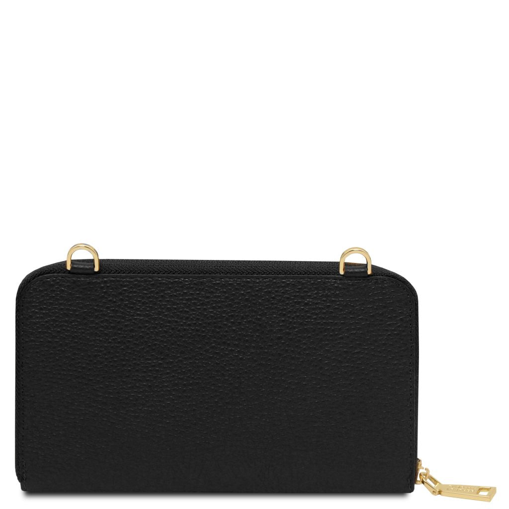 urania-leather-wallet-phone-holder-with-strap-tl142433 - Musta - kuva 3