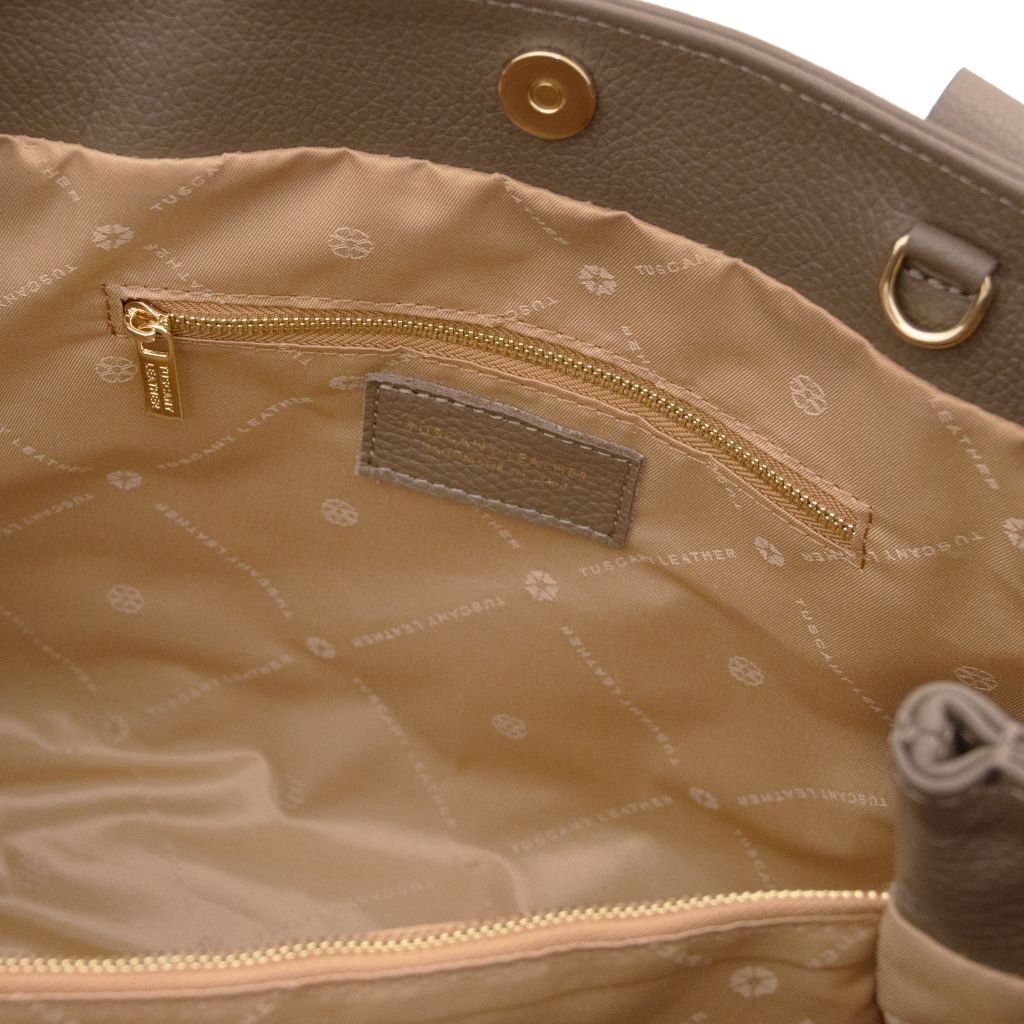 callie-soft-leather-shoulder-bag-tl142415 - Tumma taupe - kuva 5