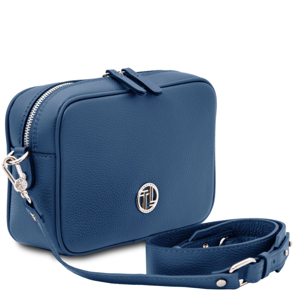 cubetto-leather-shoulder-bag-tl142499 - Deniminsininen - kuva 2