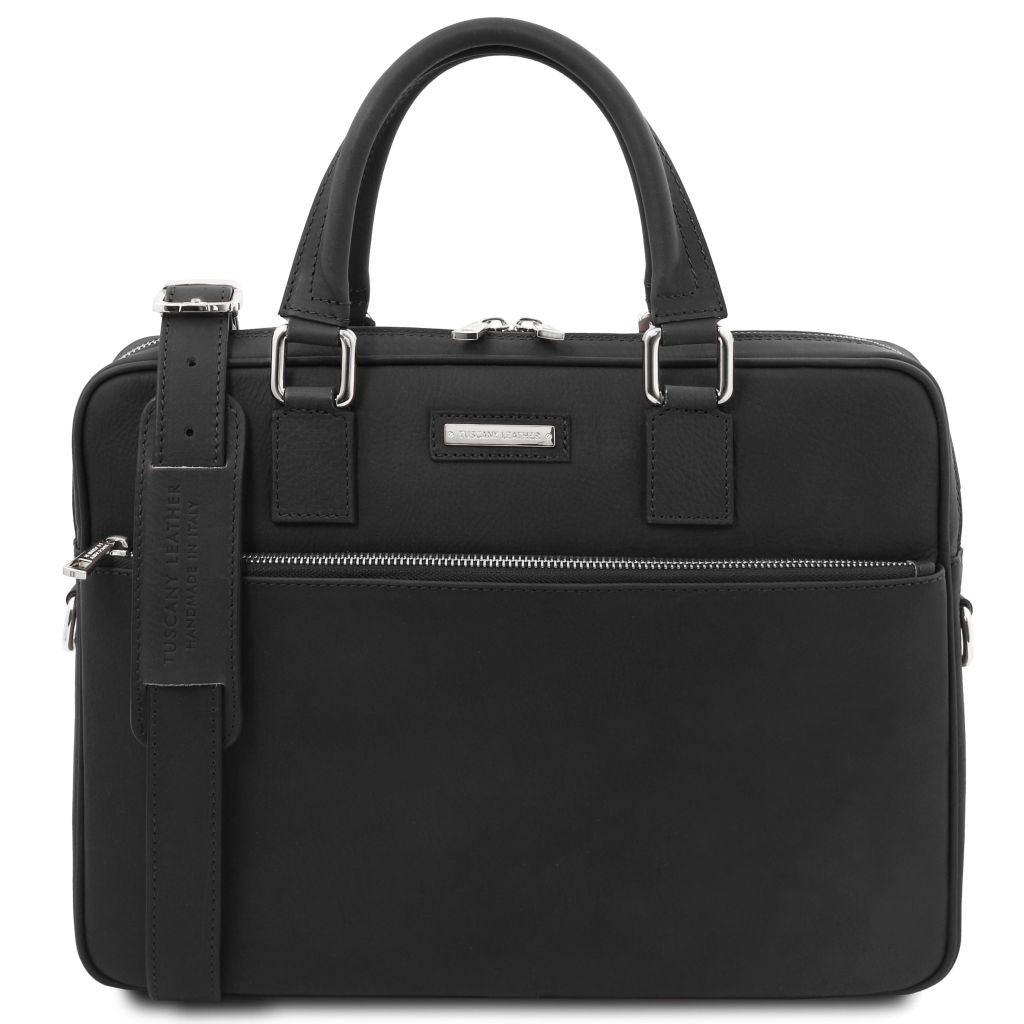 ferrara-leather-laptop-briefcase-tl142620 - Musta