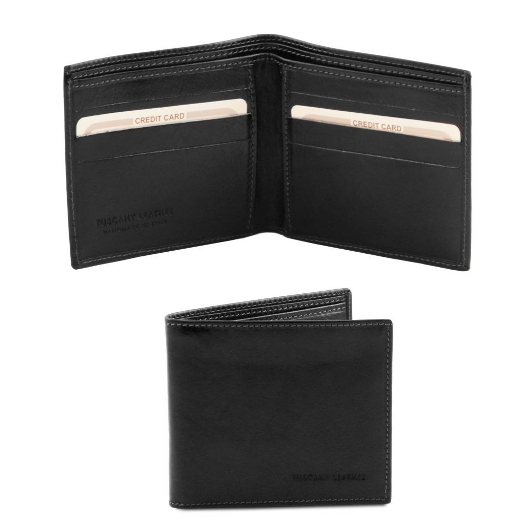 exclusive-2-fold-leather-wallet-for-men-tl140797 - Musta